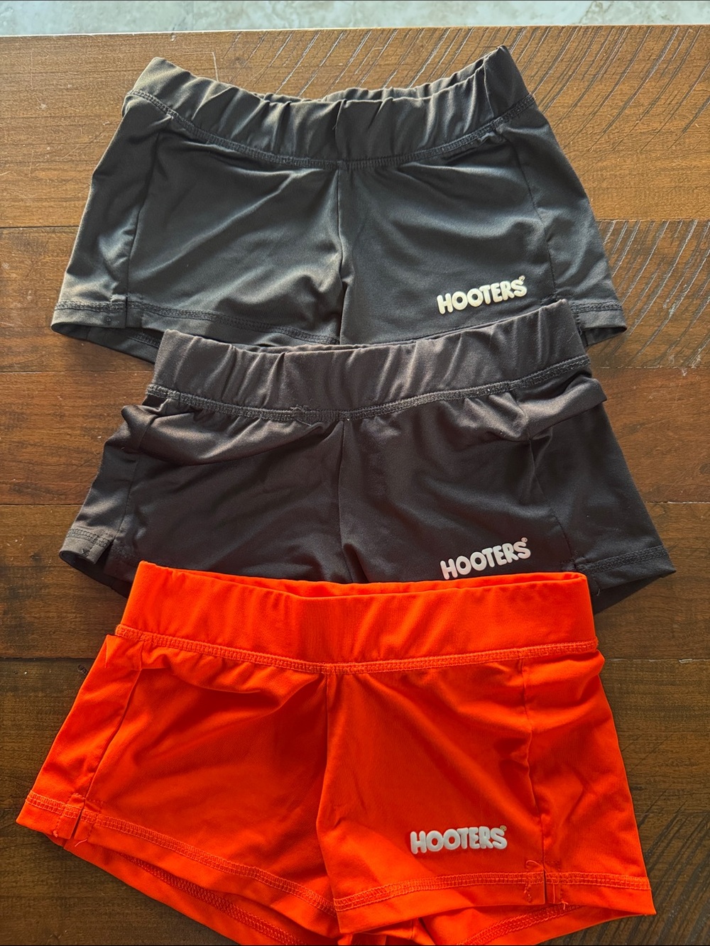 Hooters Girl Athletic Shorts Pack - Black & Orange